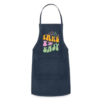 take it easy - Adjustable Apron - navy - Front - Julia (174cm)