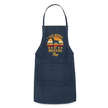 I Was Normal 2 Boxers Ago - Adjustable Apron - navy - Front - Julia (174cm)
