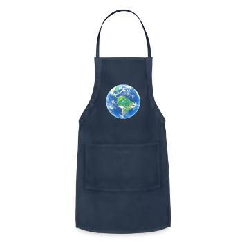 Earth Planet - Adjustable Apron - navy - Front - Julia (174cm)
