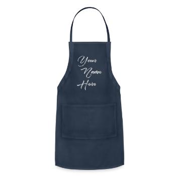 Custom yourname - Adjustable Apron - navy - Front - Julia (174cm)