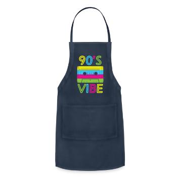 90`s vibe - Adjustable Apron - navy - Front - Julia (174cm)