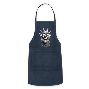 i'm shocked - Adjustable Apron - navy - Front - Julia (174cm)