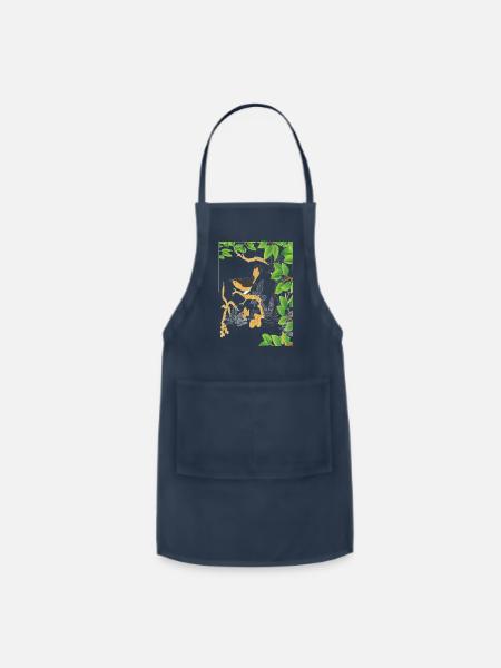 Bird Nature - Adjustable Apron - navy