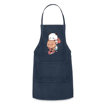 Bubu dudu bike - Adjustable Apron - navy - Front - Julia (174cm)