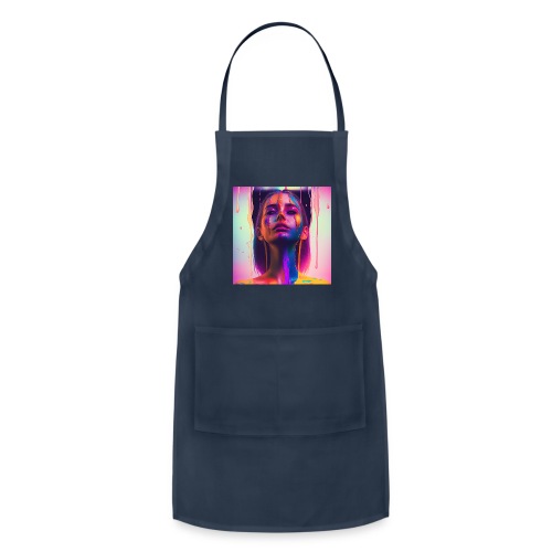 Waking Up on the Right Side of Bed - Drip Portrait - Adjustable Apron