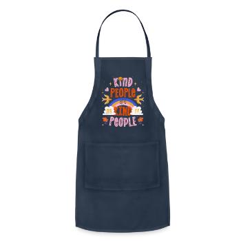 Kind People Are My Kind Of People - Adjustable Apron - navy - Front - Julia (174cm)