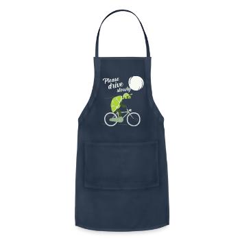 Please drive slowly - Adjustable Apron - navy - Front - Julia (174cm)