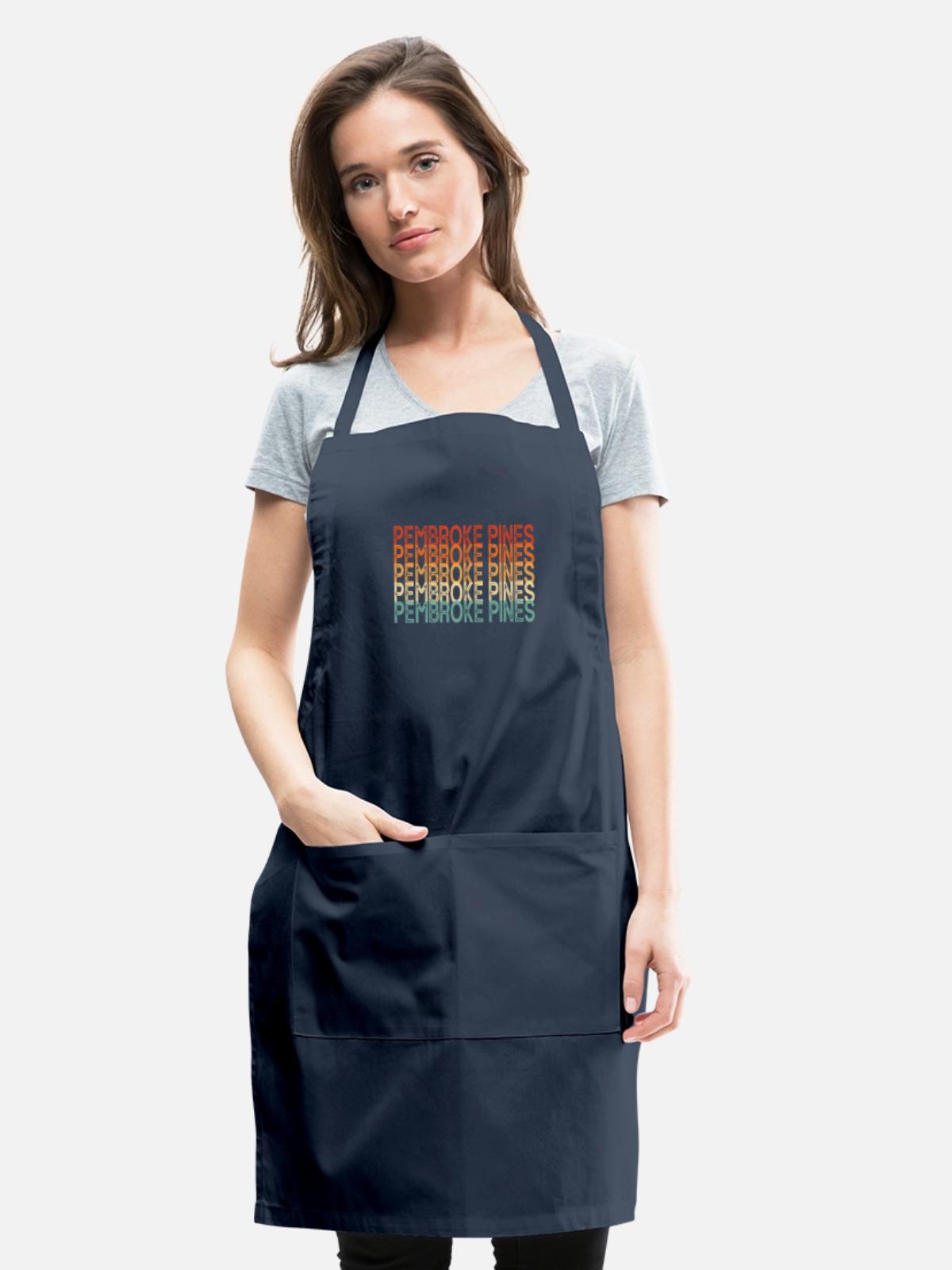 Pembroke Pine - Adjustable Apron - navy - Front - Julia (174cm)