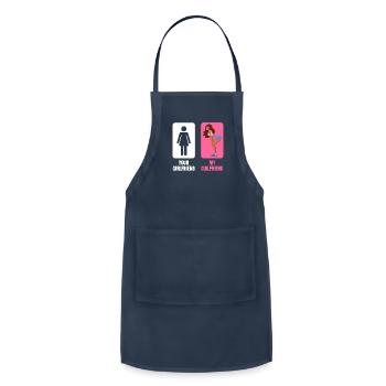 Twerking Girlfriend - Adjustable Apron - navy - Front - Julia (174cm)