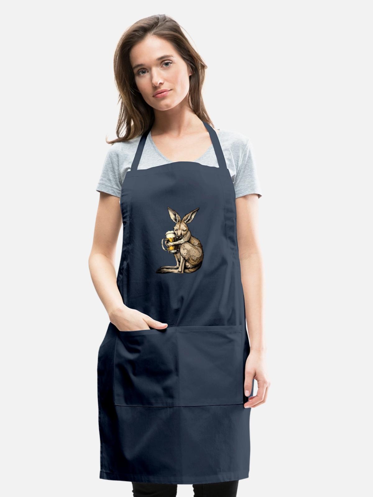 Kangaroo - Adjustable Apron - navy - Front - Julia (174cm)
