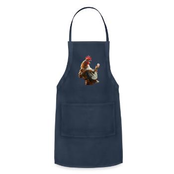 Rooster Banjo - Adjustable Apron - navy - Front - Julia (174cm)