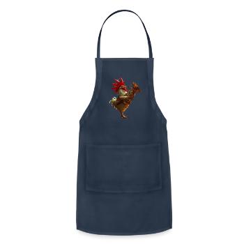 Rooster Tuba - Adjustable Apron - navy - Front - Julia (174cm)