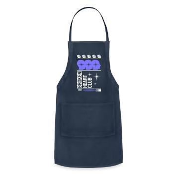Broken Heart Club - Adjustable Apron - navy - Front - Julia (174cm)