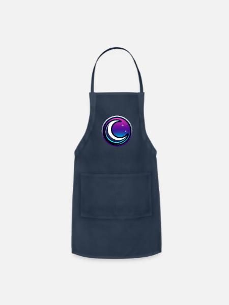 Mystical Crescent - Adjustable Apron - navy