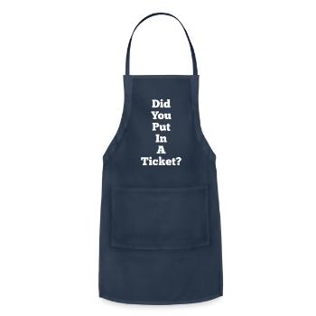 Did You Put In A Ticket - Adjustable Apron - navy - Front - Julia (174cm)