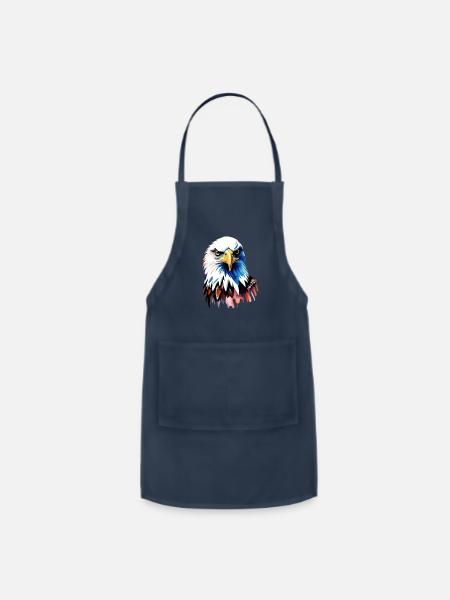 Eagle Design - Adjustable Apron - navy