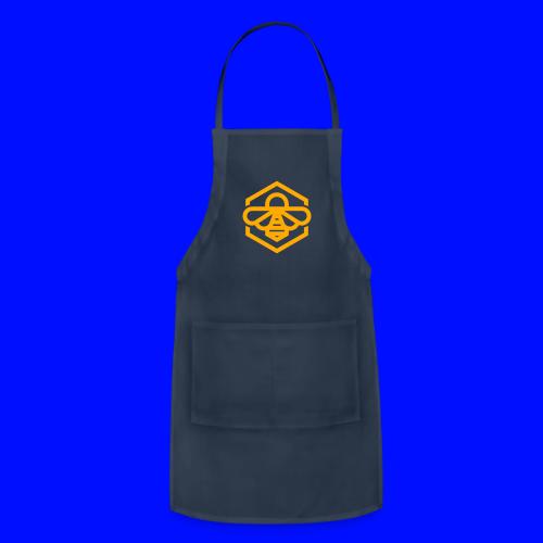 bee symbol orange - Adjustable Apron