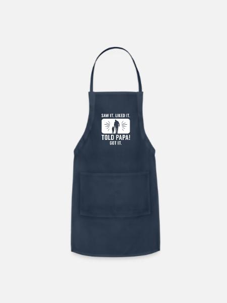 Told Papa - Adjustable Apron - navy