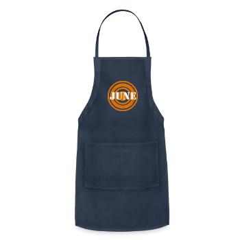June Silver Word - Adjustable Apron - navy - Front - Julia (174cm)