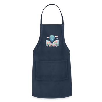 Rise above the rest gently - Adjustable Apron - navy - Front - Julia (174cm)