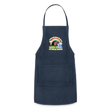 Acknowledge Me Now Or Lose Me Forever - Adjustable Apron - navy - Front - Julia (174cm)