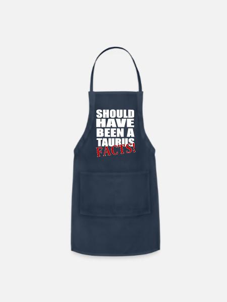 Taurus facts red - Adjustable Apron - navy