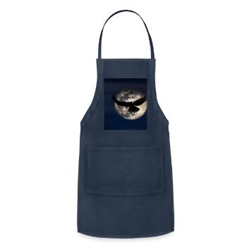 Gothic Lover Shadow Of A Bird Of Prey - Adjustable Apron - navy - Front - Julia (174cm)