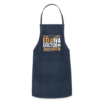 Doctor Of Education EdD Graduation ED Diva - Adjustable Apron - navy - Front - Julia (174cm)