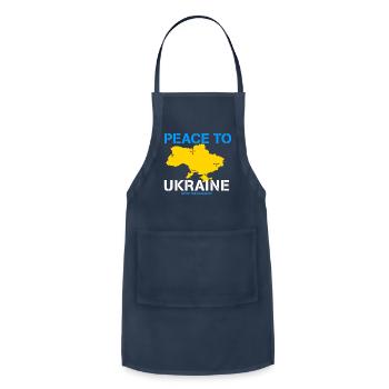 Stop Russia Peace To Ukraine - Adjustable Apron - navy - Front - Julia (174cm)