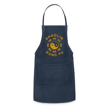 Shaolin Kung Fu Martial - Adjustable Apron - navy - Front - Julia (174cm)