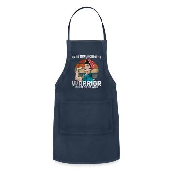 Knee Surgery Recovery Knee Replacement Warrior - Adjustable Apron - navy - Front - Julia (174cm)