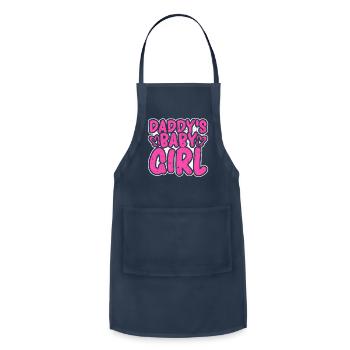 Daddy'S Baby Ddlg Abdl Bdsm Kink Submissive - Adjustable Apron - navy - Front - Julia (174cm)