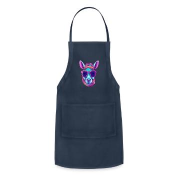 Horse Wearing Sunglasses Bandana Equestrian - Adjustable Apron - navy - Front - Julia (174cm)