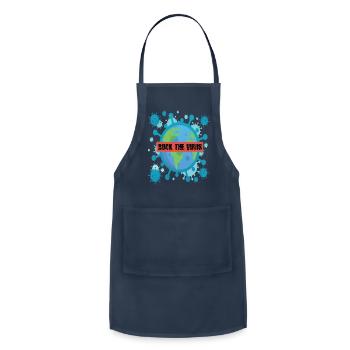 Buck The Virus - Adjustable Apron - navy - Front - Julia (174cm)