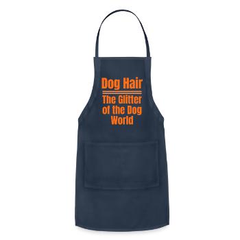 Dog Hair: The Glitter of the Dog World Collection - Adjustable Apron - navy - Front - Julia (174cm)