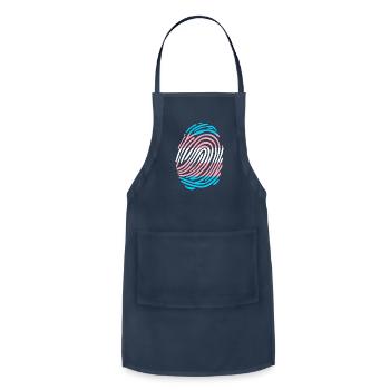 Trans Fingerprint - Adjustable Apron - navy - Front - Julia (174cm)