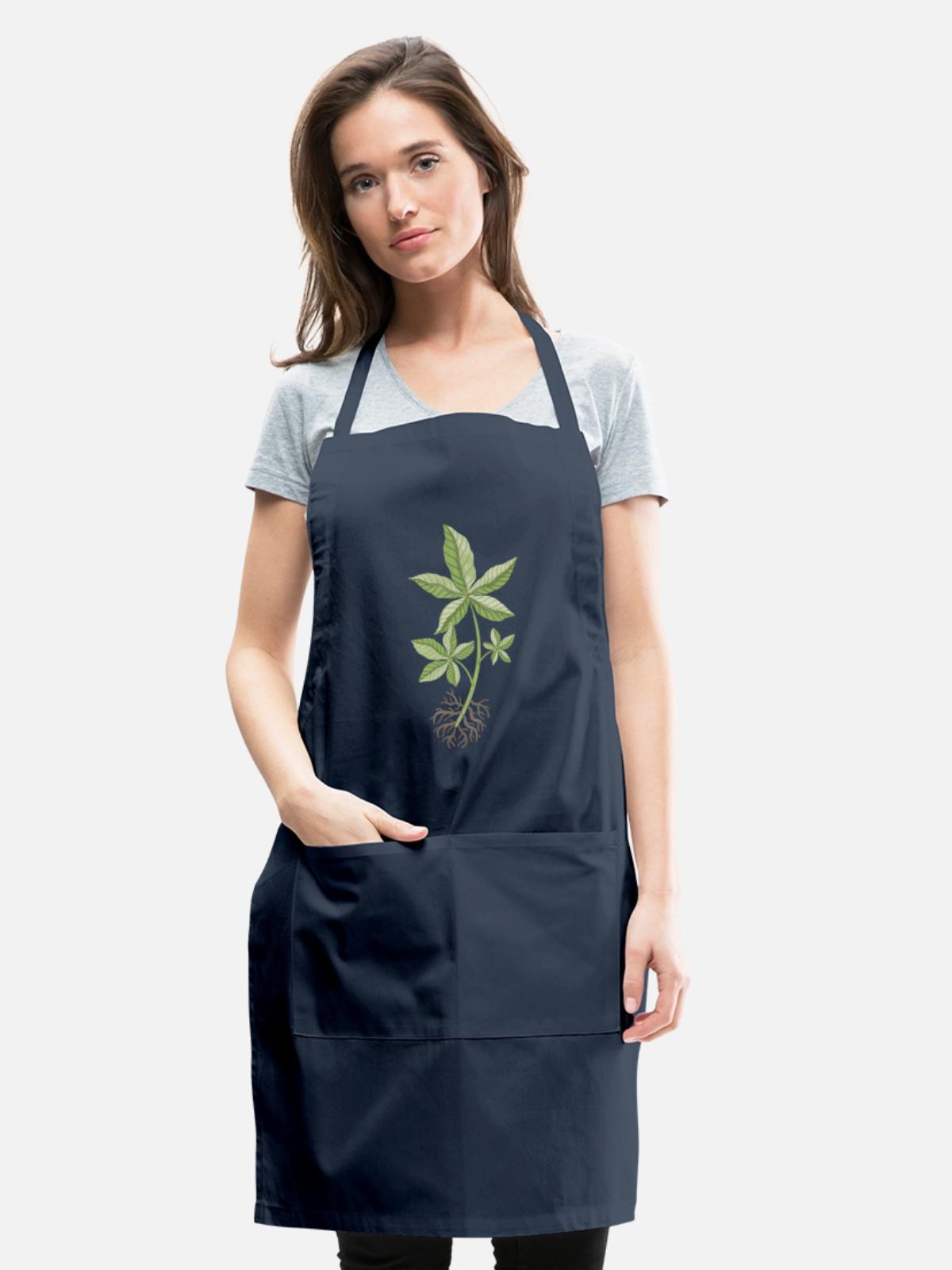Money Tree Cutting - Adjustable Apron - navy - Front - Julia (174cm)