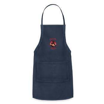 Charming Ninja Fighter I Ninja Girl I Ninja - Adjustable Apron - navy - Front - Julia (174cm)