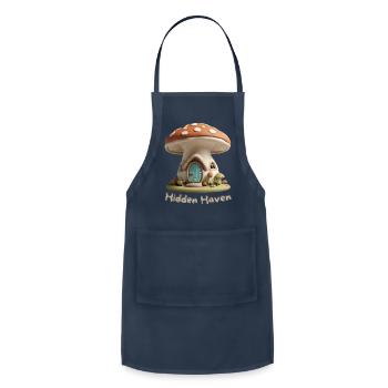 Hidden Haven - Adjustable Apron - navy - Front - Julia (174cm)