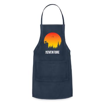 Thrilling hill climbing adventure - Adjustable Apron - navy - Front - Julia (174cm)