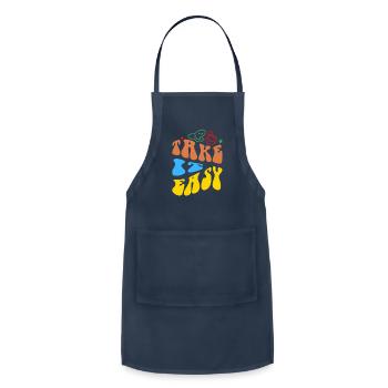 Take it Easy - Adjustable Apron - navy - Front - Julia (174cm)
