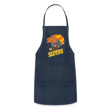Save the Sloths with Parachutes - Adjustable Apron - navy - Front - Julia (174cm)