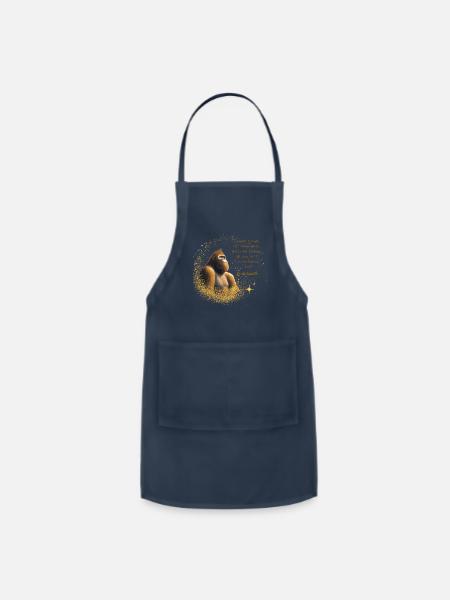 Bo da'Squatch existential crisis - Adjustable Apron - navy