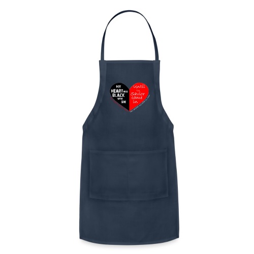 My heart was black with sin - Adjustable Apron