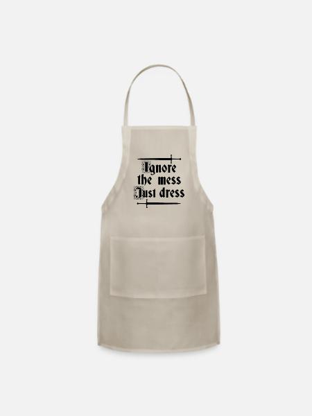 Renaissance Festival Ren Fair Faire Medieval - Adjustable Apron - natural - Front