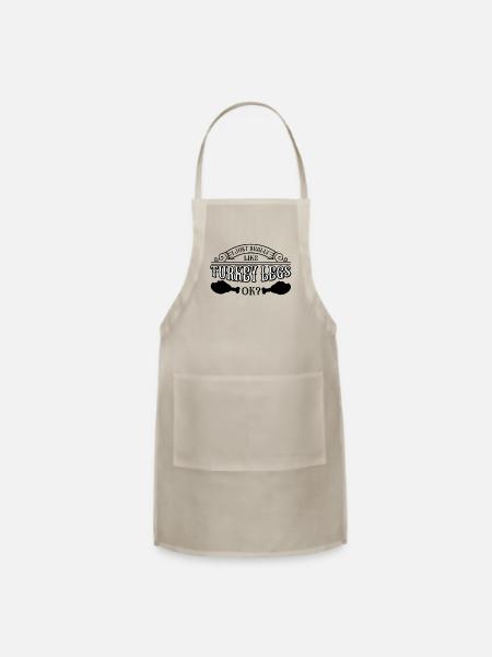 Renaissance Festival Ren Fair Faire Funny - Adjustable Apron - natural - Front