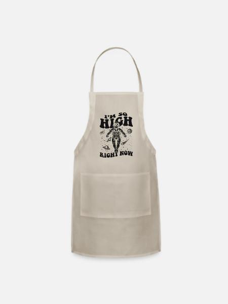 I'm So High Right Now Astronautical Spacecraft - Adjustable Apron - natural - Front