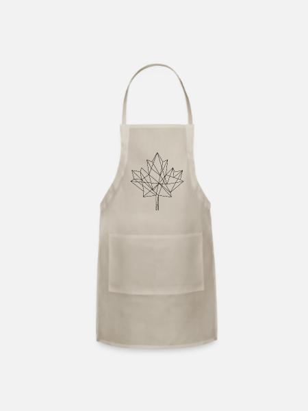 Maple leaf - Adjustable Apron - natural - Front