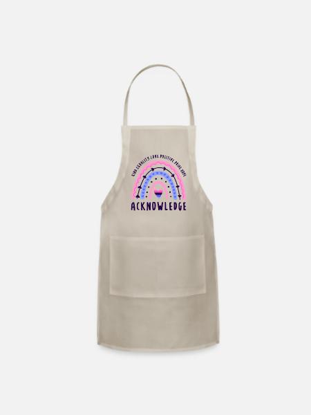 Omnisexual Pride Acknowledge Omnisexual - Adjustable Apron - natural - Front