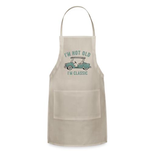 Unisex T-Shirt Classic Golf Cart Funny Saying Tee - Adjustable Apron